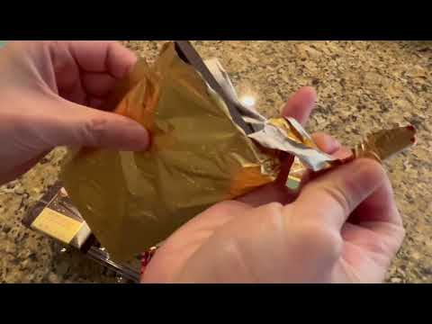 Ferrero Rocher Hazelnut Dark Chocolate Bar Unboxing, Yummy!