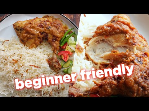 Mouthwatering Chicken Roast & Sada Pulao Recipe