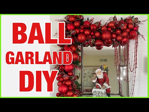 Making A Stunning Christmas Ball Garland DIY /...