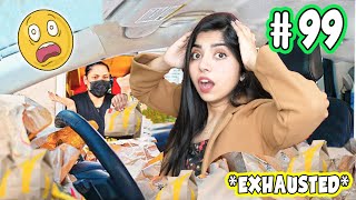 100 TIMES McDonalds Drive thru CHALLENGE🚗🍔 *went crazy* Sab Hasne lag gaye the😫