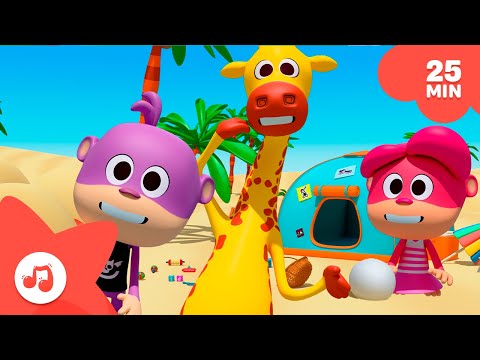 Venha Brincar!  Canções Do Zoo 🐵🌈Compilação Infantil | Português do BRASIL