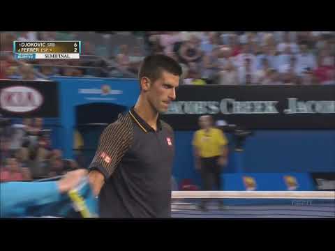 Djokovic vs Ferrer Australian Open 2013 highlights