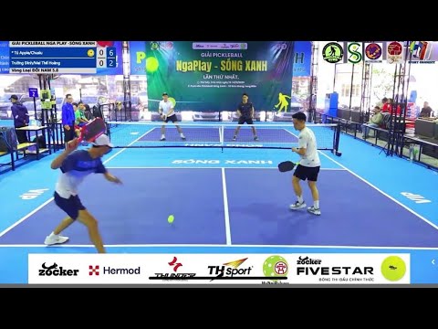 Giải Pickleball NgaPlay - Sóng Xanh: Tú Apple Tài Vợt Gỗ vs Đình Trường Mai Thế Hoàng