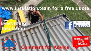 How to find a roof leak - use a hose and move over the roof bit by bit until it starts to leak