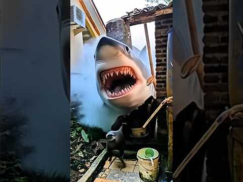 Arik di kejar hiu #trendingshorts