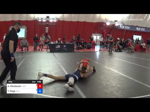 41 Kg Rr Rnd 2 - Alexander Penzkover, LaCrosse Area Wrestlers Vs Thunder Page, South Central Punis