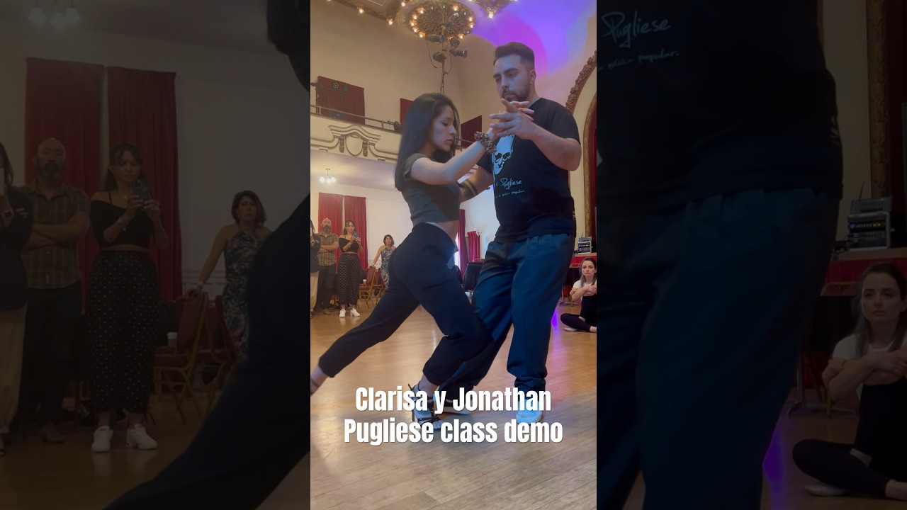 Clarisa Aragón y Jonathan Saavedra | La Cachila by Pugliese | Class demo  #clarisayjonathan #shorts