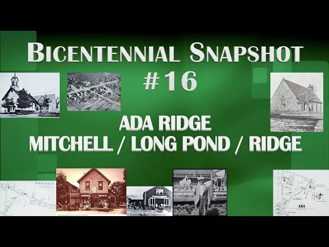 Bicentennial Snapshot No 16 - "ADA" Ridge, The intersection of Ridge Long Pond and Mitchell Roads