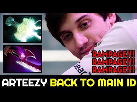 ARTEEZY back to Main Account with TRIPLE RAMPAGE Sniper 7.32b Dota 2