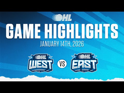OHL Highlights: Team West @ Team East Jan. 14, 2026