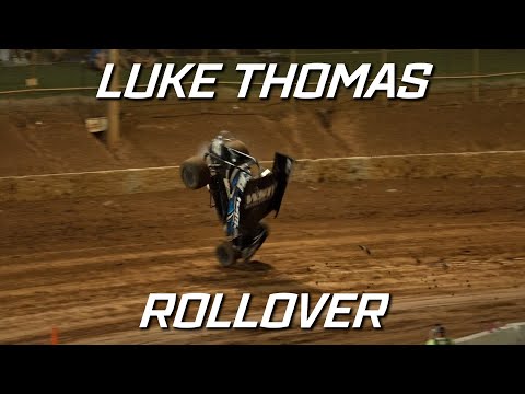 Sprintcars: Luke Thomas Rollover - Archerfield Speedway