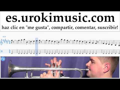 Tutorial de Trompeta - Darte un Beso Parte#1 um-927