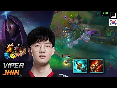 Viper Jhin Adc Build Stormrazor Fleet Footwork - LOL KR Challenger Patch 13.11