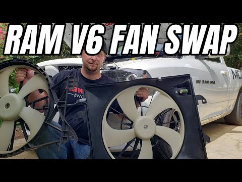 Ram 1500 V6 Electric Fan Swap On 5.7 Hemi