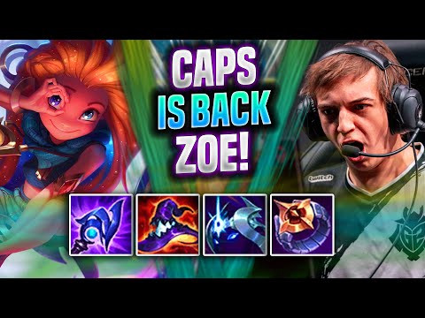 CAPS IS BACK WITH ZOE! - G2 Caps Plays Zoe MID vs Leblanc! | Patch 11.22