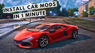 Install Car Mods in NFS Most Wanted 2012 - How to Install Car Mods in NFS Most Wanted 2012 (EASY)
