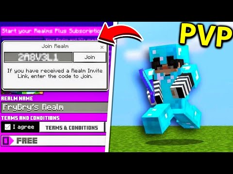 BEST PvP Realm SMP For Minecraft Bedrock Edition - Realm Code