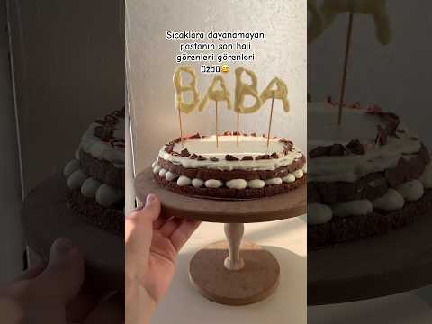 Babalar günü pastası için harika fikir değil mi 😍#shorts#pasta#cake#fathersday