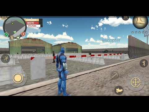 Rope Hero:Vice Town(Stealing military helicopter)