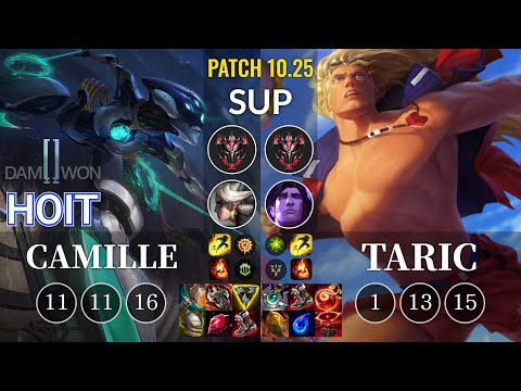 DWG Hoit Camille vs Taric Sup - KR Patch 10.25
