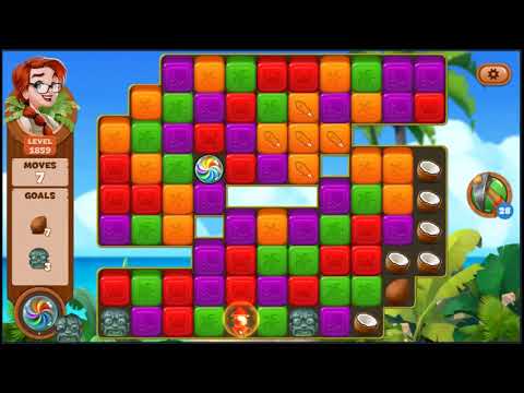 Lost Island Blast Adventure Level 1859 - NO BOOSTERS 🏝️ | SKILLGAMING ✔️