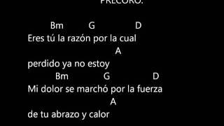 Tu amor hace eco en todo mi universo-Rojo- Letra y Acordes Chords - Chordify