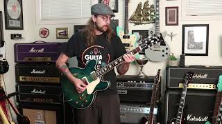 Video thumbnail for 2018 Gibson Memphis ES-335 Figured Aquamarine by Guitar Chimp