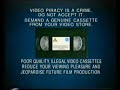 20th Century Fox Home Entertainment Piracy Warning UK 1998
