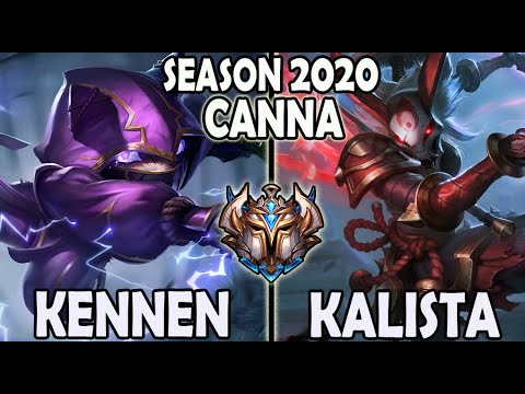 Kennen vs Kalista TOP [ T1 Canna ] Lol Challenger Korea