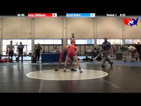 Jessy Williams vs. Jacob Rubio at 2013 Junior Nationals - FILA - GR