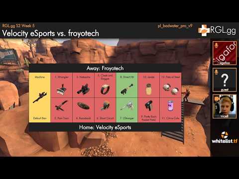 Week 5 - Badwater - Froyotech vs Velocity - Pick/Ban Prolander - RGL.gg - Season 2