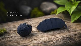 Origami Pill Bug (Roly Poly) Easy Tutorial | How to Make Origami Pill Bug Step By Step