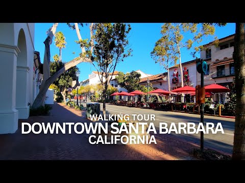Exploring Downtown Santa Barbara, California USA Walking Tour #santabarbara #downtownsantabarbara