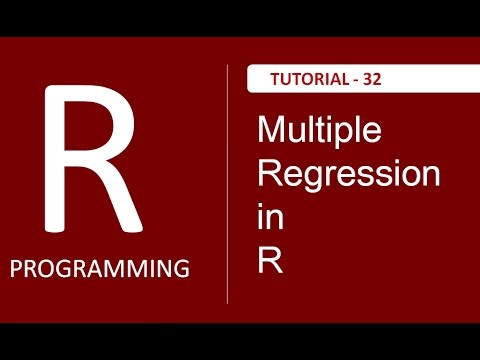How to solve Mutlipel regression Problem in R Programming Tutorial 32