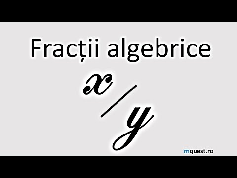 Fractii algebrice, clasa a VIII-a