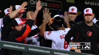 2013/09/25 Schoop's first big league homer