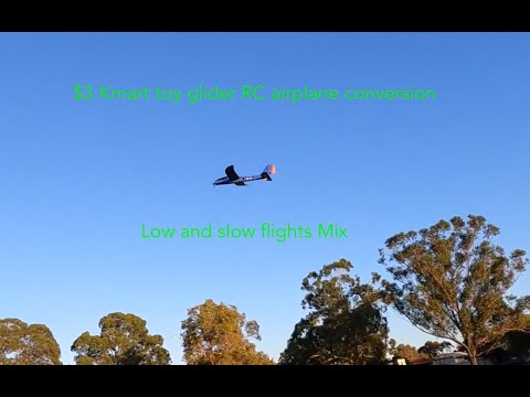 Kmart or Lidl toy glider RC airplane conversion Mix