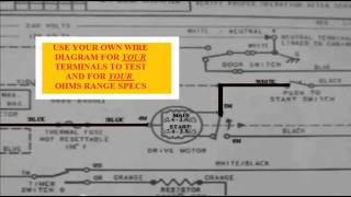 Whirlpool & Kenmore Dryer Repair: How to Test the Dryer Motor