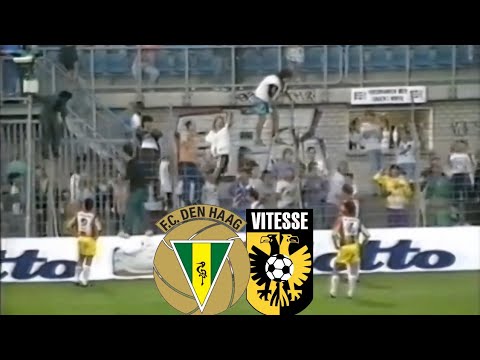 POLICE PROTECTS VITESSE ARNHEM HOOLIGANS at FC DEN HAAG🔰ADO 1991🇳🇱OLDSCHOOL NORTH-SIDE MIDDEN NOORD
