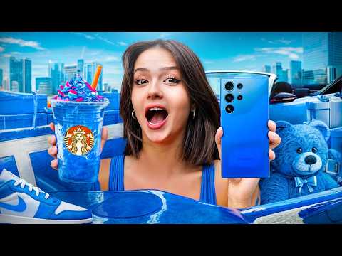 24 SAAT TEK RENK ALIŞVERİŞ CHALLANGE !? Feride Özdinç | Sıla Dündar