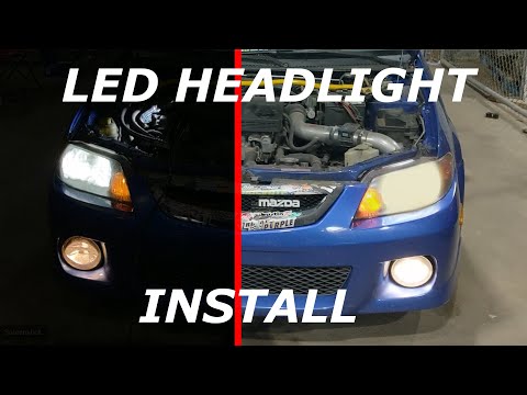 How-To: Mazda Protege LED headlight Install