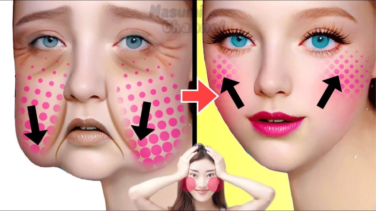 10MINS DAILY CHEEK LIFT MASSAGE FOR SAGGING CHEEKS, LAUGH LINES AT HOME🔥