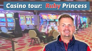 Tour of the casino on Ruby Princess
