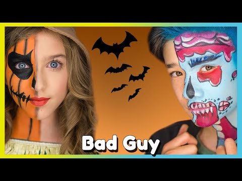 Bad Guy - Billie Eilish, Justin Bieber [Official Music Video] | Mini Pop Kids Halloween Video