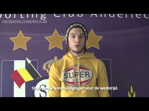 Post je aanmoedigingen voor de wedstrijd tegen RC Genk.