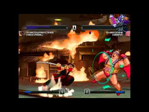 TK's Random Mugen Battle #2543 - Shadowman & Haohmaru VS Shredder & Krang