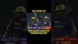 IPL T20 cricket KKR vs RCB Most Scores Shorts video Status Video