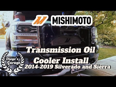 Mishimoto Transmission cooler install for 2014-2019 Silverado & Sierra