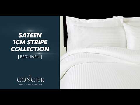 Slide 2 - T300 60CTN 40POLY SATEEN STRIPE 1CM LINEN (video)