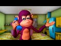 5 Little Monkeys 3d Music Video For Children Kids Songs Nursery Rhymes